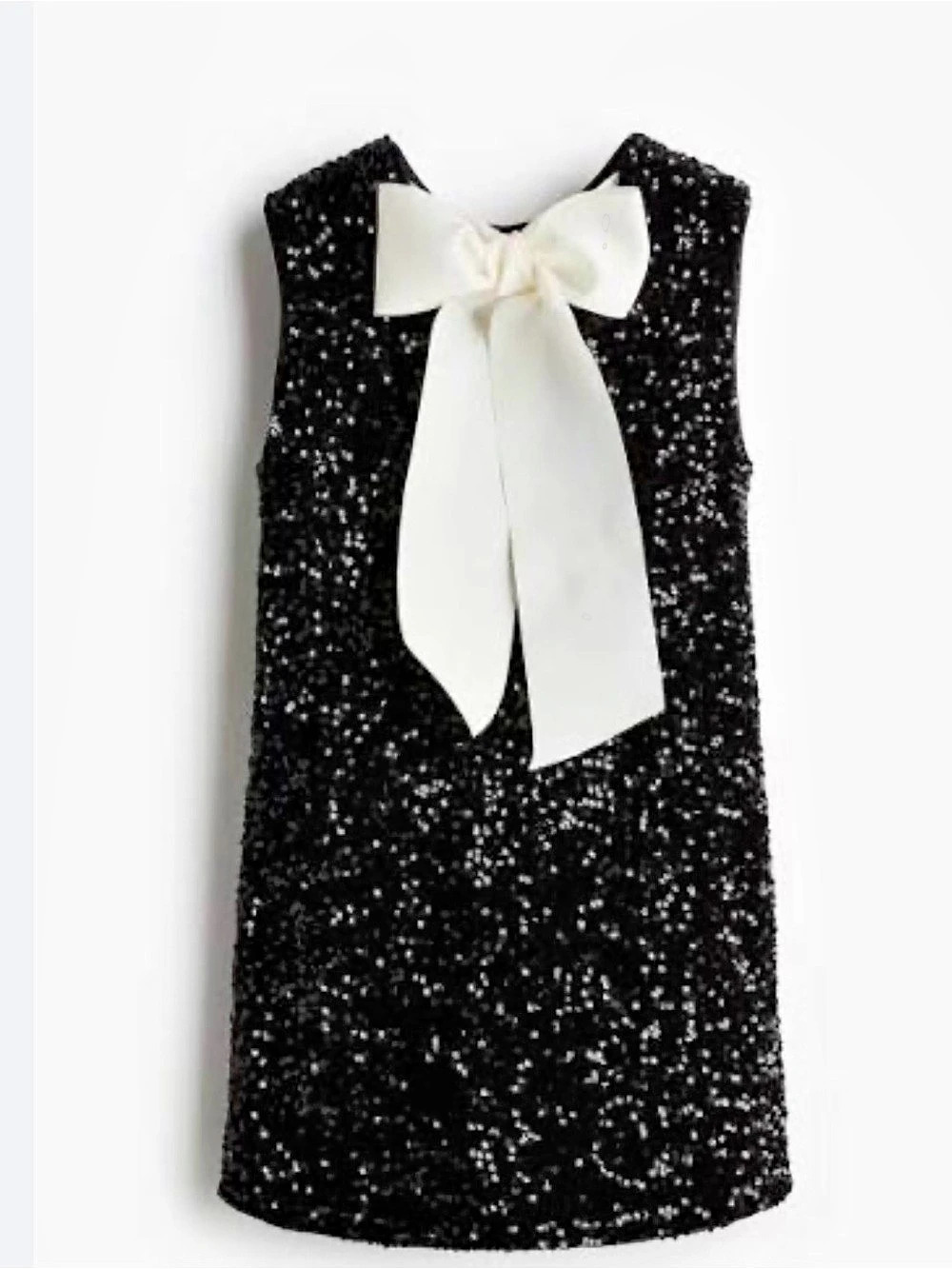 H&M  Sequin Bow Mini Dress